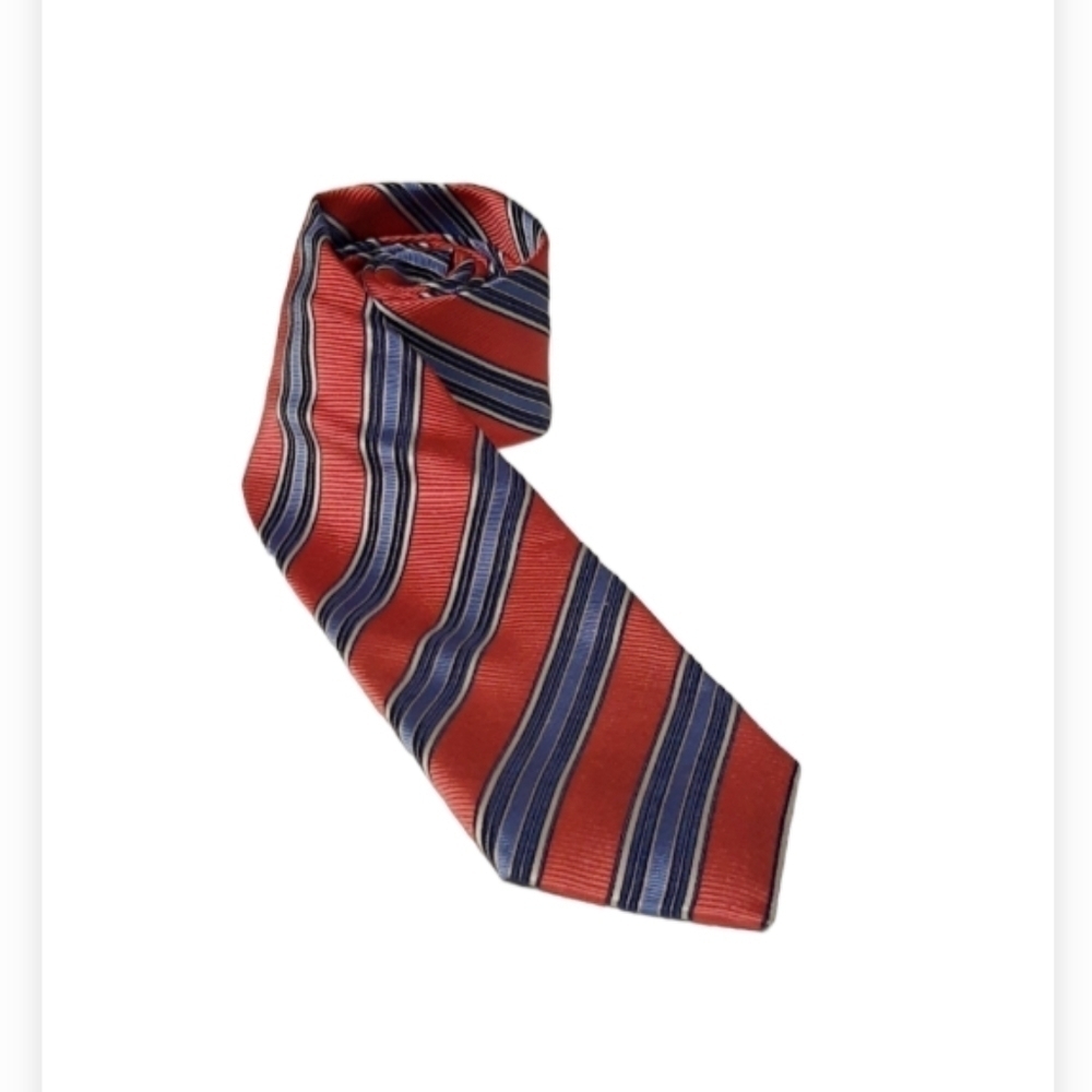 Laurance Annapolis Striped Silk Repp Tie. 61 x 3.5